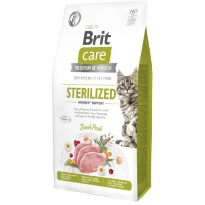 купити Brit Care Cat GF Sterilized Immunity Support для стерилізованих котів, зі свининою в Одеси
