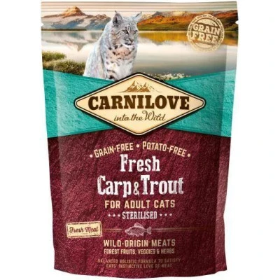 купити Carnilove Cat Fresh Carp & Trout Sterilised for Adult для стерилізованих кішок з коропом і фореллю в Одеси