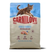 Carnilove CAT True Fresh Sterilised Fish & Turkey Карнілав Тру Фреш сухий корм з Рибою та індичкою для стерилізованих котів Carnilove CAT True Fresh Sterilised Fish & Turkey Карнілав Тру Фреш сухий корм з Рибою та індичкою для стерилізованих котів