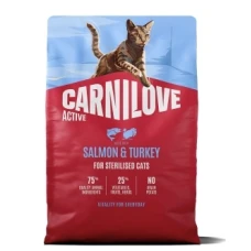 Carnilove CAT Active Sterilised Salmon & Turkey Карнілав Актив сухий корм з Лососем та індичкою для стерилізованих котів Carnilove CAT Active Sterilised Salmon & Turkey Карнілав Актив сухий корм з Лососем та індичкою для стерилізованих котів
