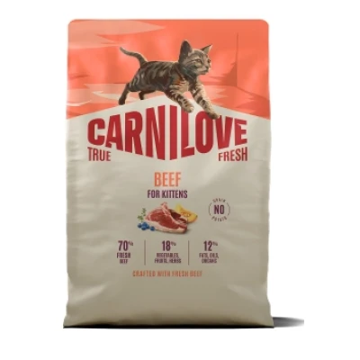 купити Carnilove CAT True Fresh Kitten Beef Карнілав Тру Фреш сухий корм з Яловичиною для кошенят в Одеси