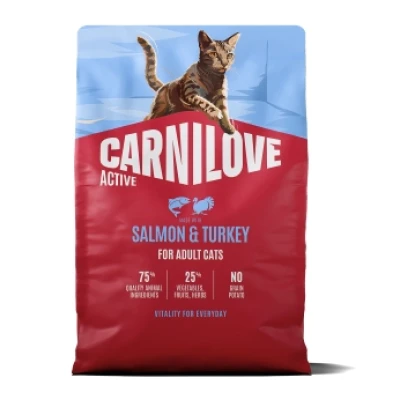 купити Carnilove CAT Active Adult Salmon & Turkey Карнілав Актив сухий корм з Лососем та індичкою для дорослих котів в Одеси