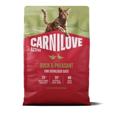 купити Carnilove CAT Active Sterilised Duck & Pheasant Карнілав Актив сухий корм з Качкою і фазаном для стерилізованих котів в Одеси