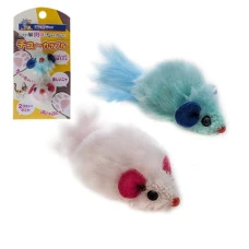 CattyMan Mouse Toys КЕТТІМЕН ПЛЮШЕВІ МИШКИ іграшка для котів, набір 2шт