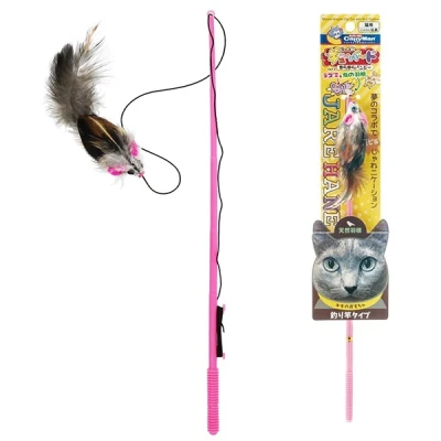 купити CattyMan Feather Mouse КЕТТІМЕН МИША вудка дражнилка з пір’ям іграшка для котів в Одеси