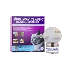 Ceva (Сева) Feliway Classic (дифузор + змінний блок) засіб для зняття стресу і корекції поведінки у кішок, 48 мл
