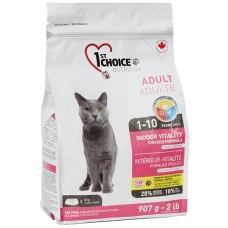 1st Choice (Фест Чойс) Indoor Vitality Chicken Супер преміум корм для котів, що мешкають у приміщенні