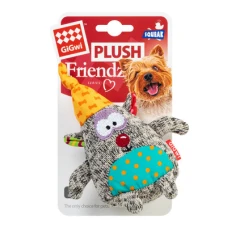 GiGwi Plush Friendz Іграшка для собак Ведмідь з пищалкою, текстиль, 10 см