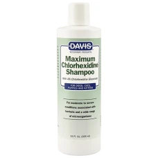 Davis Maximum Chlorhexidine Shampoo ДЕВІС МАКСИМУМ ХЛОРГЕКСИДИН шампунь з 4% хлоргексидином для собак і котів  з захворюваннями шкіри і шерсті