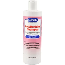 Davis KetoHexidine Shampoo ДЕВІС КЕТОГЕКСІДІН шампунь з 2% хлоргексидином і 1% кетоконазолом для собак і котів із захворюваннями шкіри