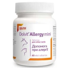 Dolfos (Дольфос) Dolvit Allergy mini для котів і собак 60 таблеток