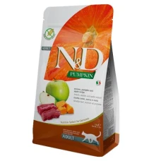 Farmina Cat N&D PUMPKIN VENISON & APPLE Grain Free ADULT - Фарміна Беззерновий сухий корм із олениною, гарбузом та яблуком для дорослих котів 