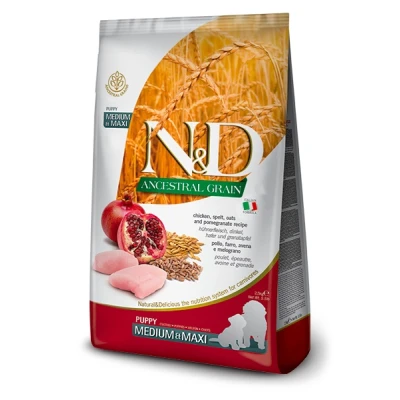 купить Farmina Dog N&D CHICKEN & POMEGRANATE Low Grain PUPPY MEDIUM & MAXI - Фармина Низкозерновой сухой корм с курицей и гранатом для щенков средних и и крупных пород в Одессы