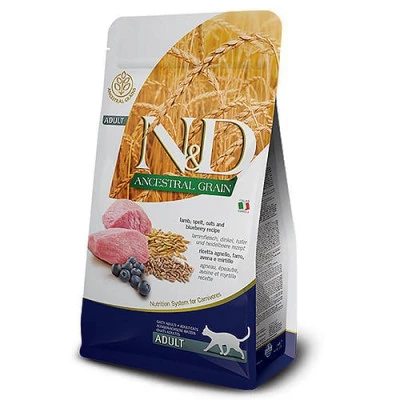 купить Farmina Cat N&D LAMB & BLUEBERRY Low Grain ADULT - Фармина Низкозерновой сухой корм с ягненком и черникой для взрослых котов в Одессы