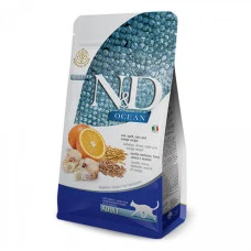 Farmina Cat N&D OCEAN COD & ORANGE Low Grain ADULT - Фарміна Низькозерновий сухий корм із тріскою та апельсином для дорослих котів