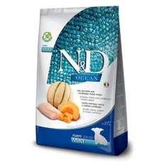 Farmina Dog N&D OCEAN COD, PUMPKIN & CANTALOUPE MELON Grain Free PUPPY MINI - Фарміна Беззерновий сухий корм з тріскою, гарбузом та динею для цуценят малих порід 