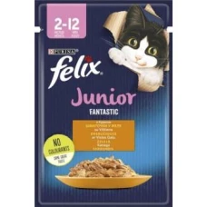 Felix (Фелікс) Fantastiс Junior Курка в желе для кошенят