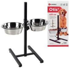 Flamingo Otis+ H-Stand М + миски для собак на штативі, 2х2.5л