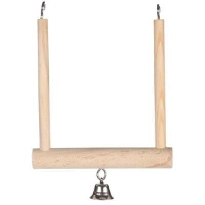 купити Flamingo Wooden Swing ФЛАМІНГО ГОЙДАЛКА ДЕРЕВ’ЯНА з дзвіночком для птахів в Одеси
