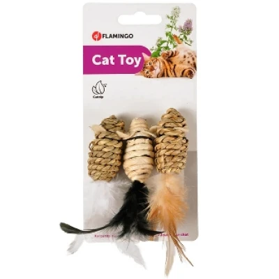 купить Flamingo Gaby Mouse ФЛАМИНГО СИЗАЛЬНАЯ МЫШЬ игрушка с кошачьей мятой для кошек в Одессы