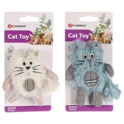 купити Flamingo Rizzo Cat ФЛАМІНГО РІЦЦО КОТ шурхотлива іграшка з котячою м’ятою для котів в Одеси