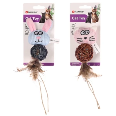 купити Flamingo Chayenne Rabbit Cat ФЛАМІНГО ШАЙЄНН КРОЛИК КІТ іграшка з брязкальцем і котячою м’ятою для котів в Одеси