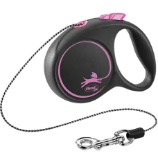 Рулетка Flexi (Флексі) Black Design S 5 м, до 12 кг, трос 