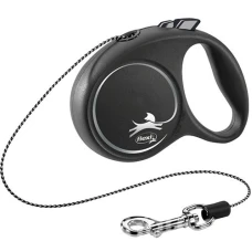 Рулетка Flexi (Флексі) Black Design M 5 м, до 20 кг, трос