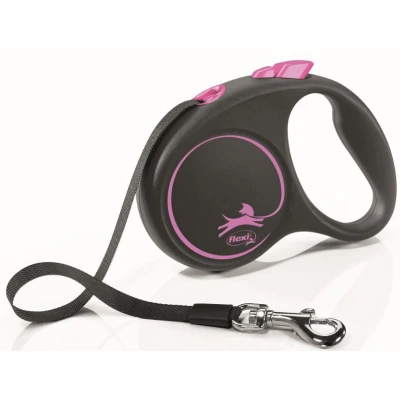 купити Рулетка Flexi (Флексі) Black Design S 5 м, до 15 кг, стрічка в Одеси