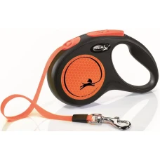 Рулетка Flexi (Флексі) Neon S 5 м, до 15кг, стрічка