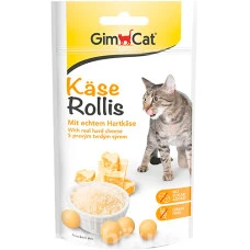 GimCat Kase Rollis Вітамінізовані ласощі для котів з сиром 