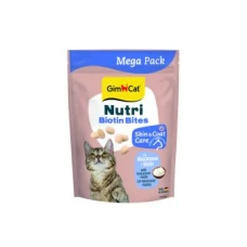 GimCat NUTRI BITES BIOTIN для котів для покращення стану шкіри та шерсті з маскарпоне та біотином