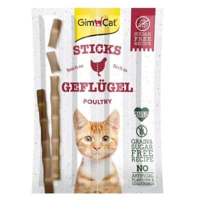 купити GimCat Sticks М'ясні палички для кішок з м'ясом птиці 4 шт в Одеси
