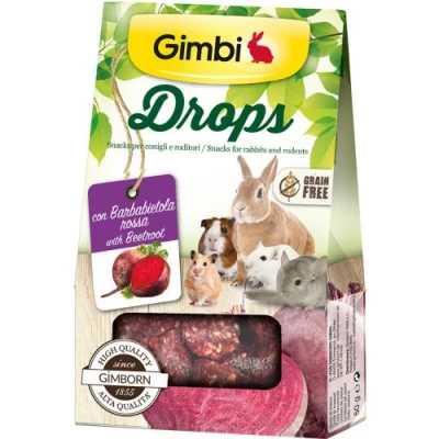 купити GimBi Natural Delight ласощі для гризунів дропси з буряком 50г в Одеси