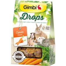 GimBi Natural Delight ласощі для гризунів дропси з морквою 50г