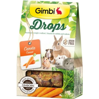 купити GimBi Natural Delight ласощі для гризунів дропси з морквою 50г в Одеси