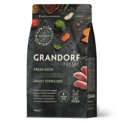 купити Grandorf FRESH DUCK & SWEET POTATO ADULT CAT STERILISED - Сухий корм для стерилізованих котів качка з бататом в Одеси