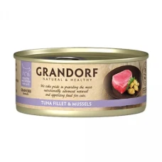 Grandorf TUNA FILLET & MUSSELS Вологий корм для котів філе тунця з мідіями