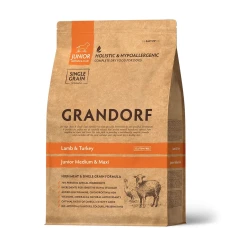 Grandorf Lamb and Turkey with Rice Junior - Ягня з індичкою та рисом для цуценят з 4 місяців