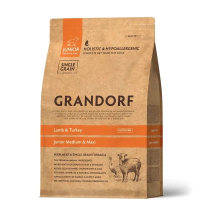 купити Grandorf Lamb and Turkey with Rice Junior - Ягня з індичкою та рисом для цуценят з 4 місяців в Одеси