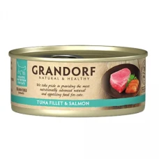 Grandorf TUNA FILLET & SALMON Вологий корм для котів філе тунця з лососем