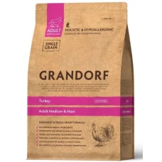 Grandorf Turkey and Brown Rice Adult Medium and Maxi - Індичка з бурим рисом для дорослих собак середніх та великих порід