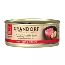 Grandorf TUNA FILLET & SHRIMPS Вологий корм для котів філе тунця з креветками