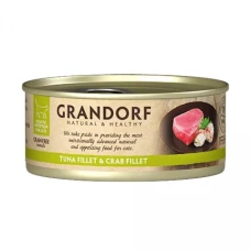 Grandorf TUNA FILLET & CRAB FILLET Вологий корм для котів філе тунця з м'ясом краба