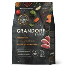 Grandorf FRESH DUCK & SWEET POTATO ADULT DOG MEDIUM & MAXI - Сухий корм для дорослих собак середніх та великих порід з качкою та бататом