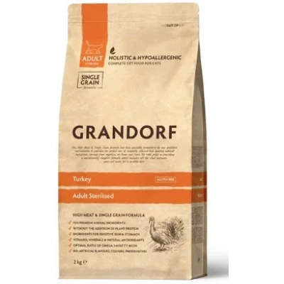 купити Grandorf Turkey and Brown Rice Adult Sterilized - Індичка з рисом для дорослих серилізованих котів в Одеси