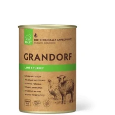 Grandorf LAMB & TURKEY з ягнятком та індичкою вологий корм для дорослих собак