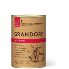 Grandorf BEEF & TURKEY з яловичиною та індичкою вологий корм для дорослих собак