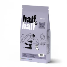 Half&Half сухий корм для дорослих собак маленьких порід, із яловичиною