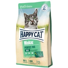 Happy Cat Minkas Perfect Mix сухий корм для дорослих котів з птицею, ягнятком та рибою